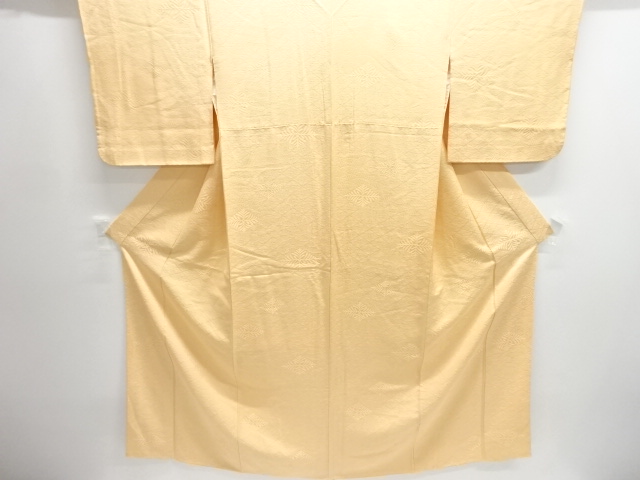JAPANESE KIMONO / IROMUJI / WOVEN WAVE & PLANTS